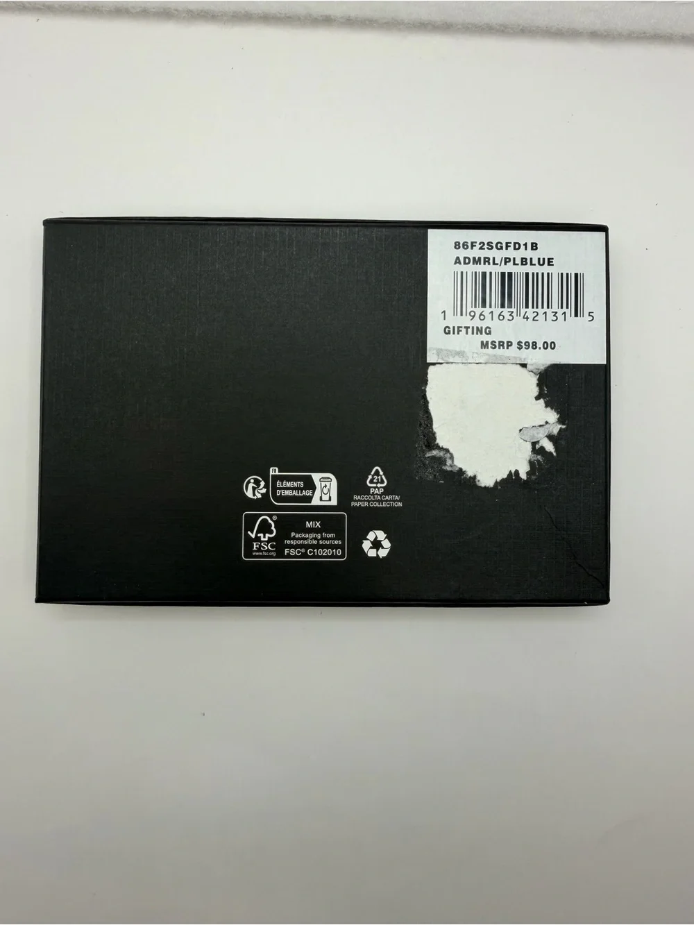 Michael Kors Credit Card Wallet + Key Fob 86F2SGFD1B $98 - New Admrl/PlBlue